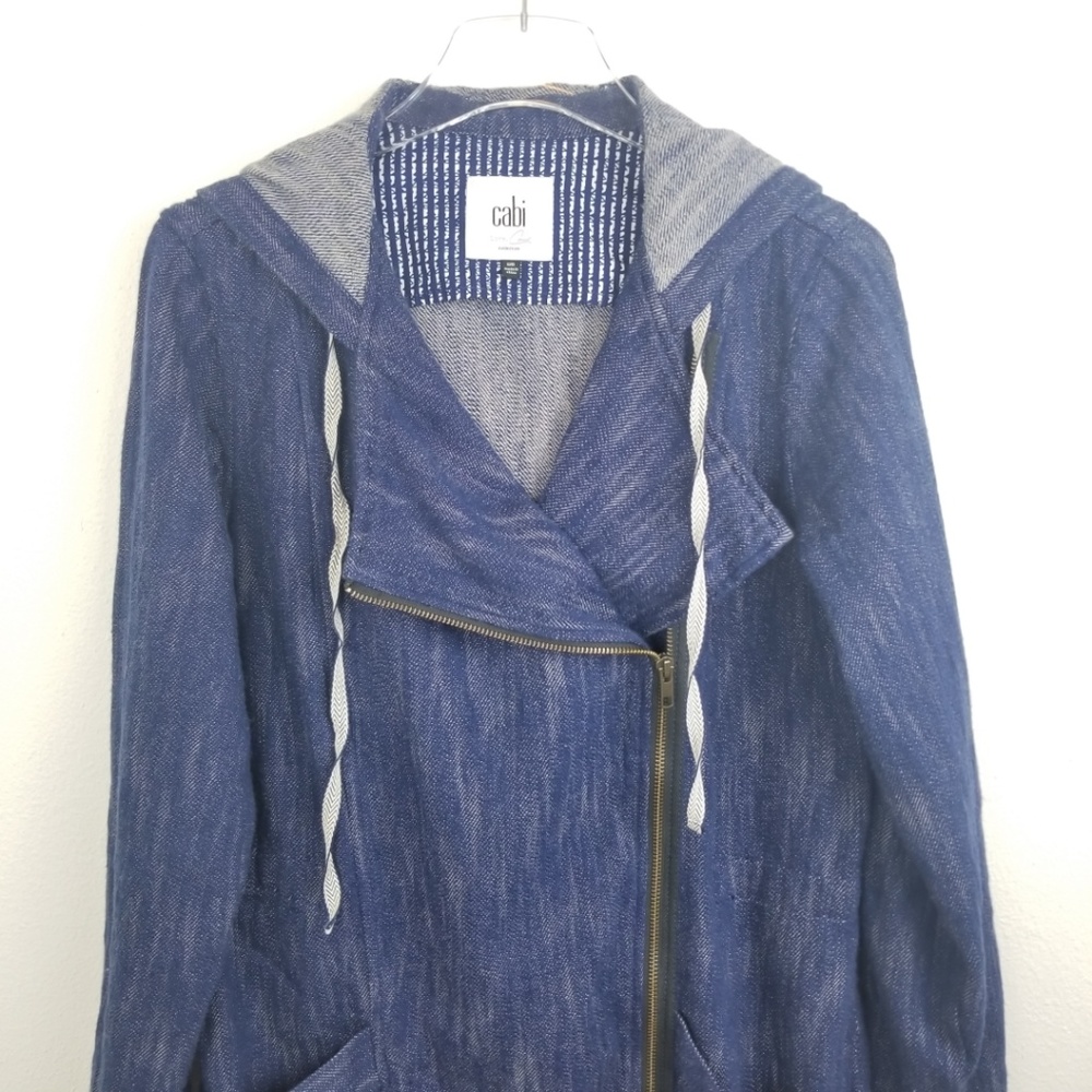 Cabi Adventure Anorak Hooded Chambray Jacket - Picture 7 of 8